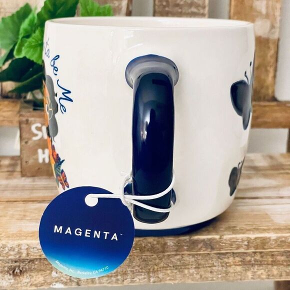 NWT Disney Magenta Encanto Born to be Me White Navy Blue Butterflies Ceramic Mug - Picture 5 of 12